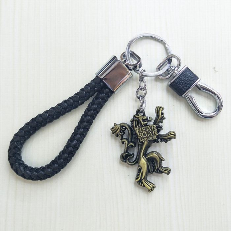 Game of Thrones Black rope Keychain pendant