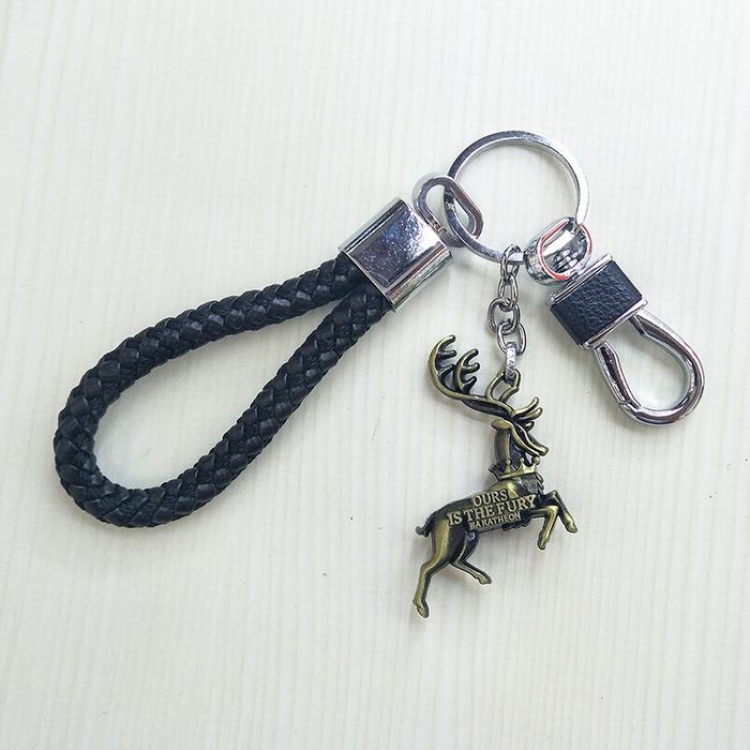 Game of Thrones Black rope Keychain pendant