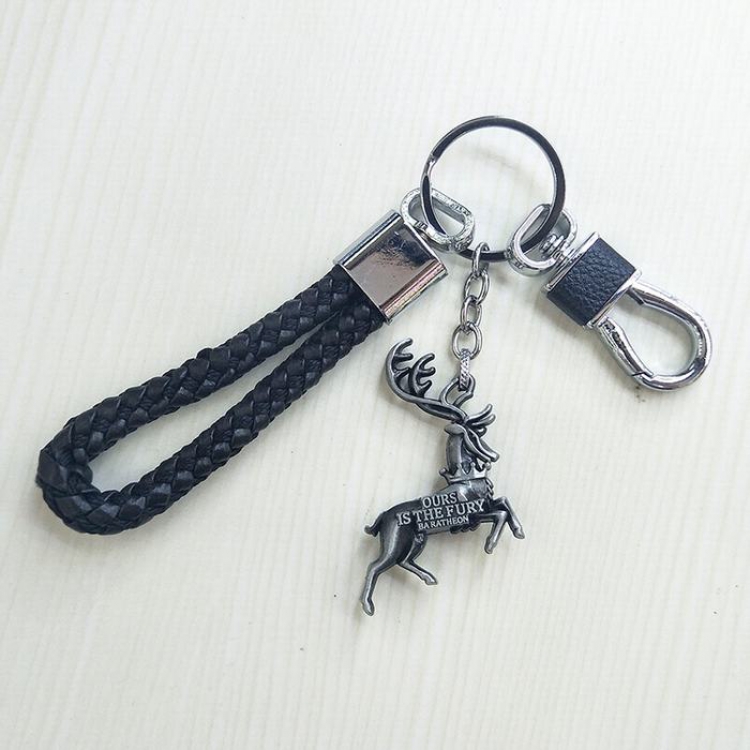 Game of Thrones Black rope Keychain pendant