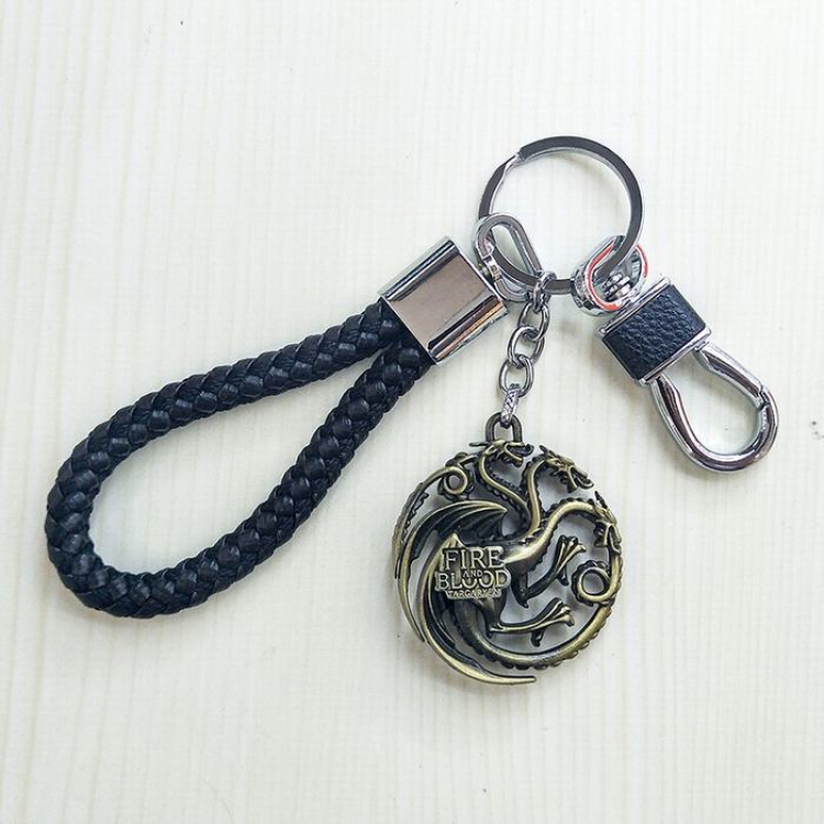 Game of Thrones Black rope Keychain pendant