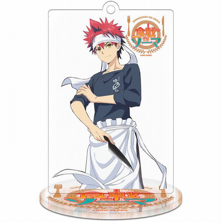 Shokugeki no Soma Yukihira soma Rectangular Small Standing Plates acrylic keychain pendant 8-9CM