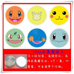 Pokemon  Mirror 75mm 6 pcs