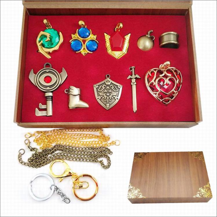 Ring Necklace The Legend of Zelda 10 pcs a set  price for 3 sets