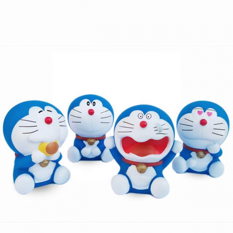 Doraemon Car doll a set of four Bagged Figure Decoration Model About 6CM about 75G