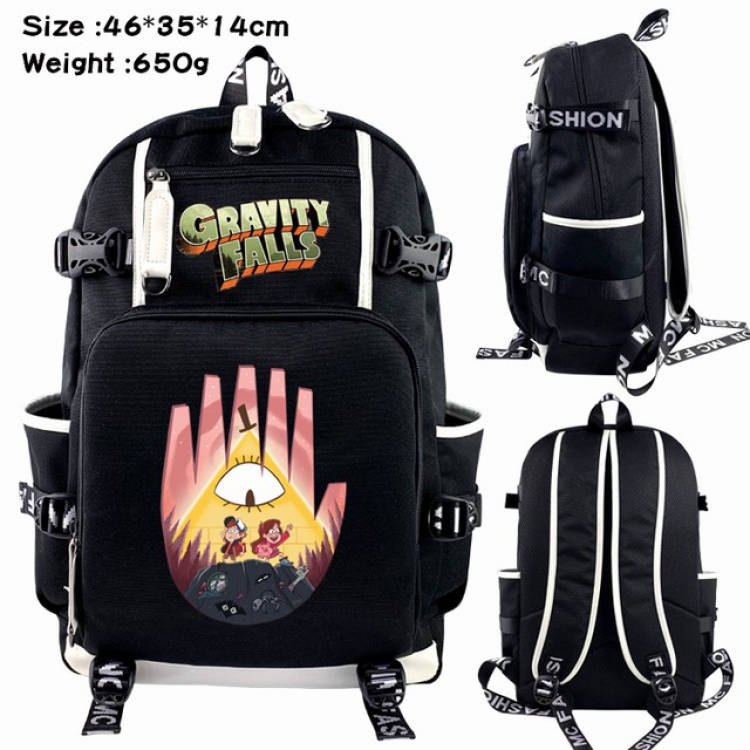 Gravity Falls Anime Backpack schoolbag 46X35X14CM 650G