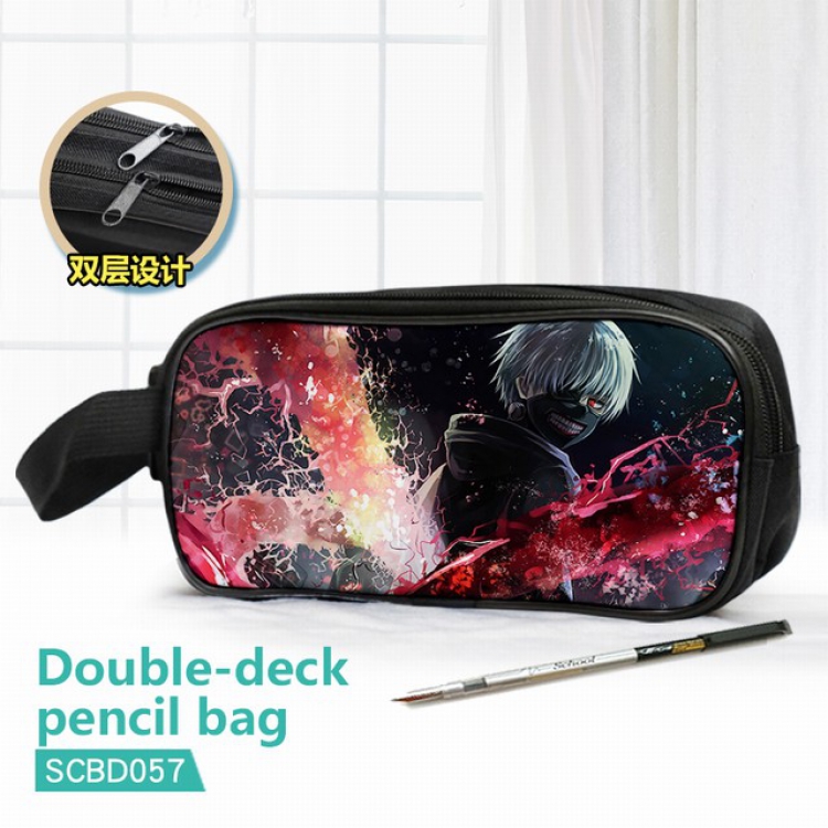 Tokyo Ghoul Double waterproof pencil case 25X7X12CM-SCBD057