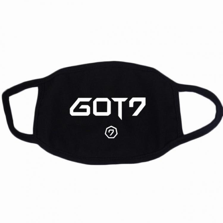 GOT7 Color printing dustproof and breathable cotton masks a set price for 10 pcs