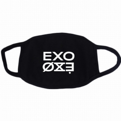 EXO white printed cotton masks...