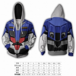 Gundam hooded zipper sweater c...