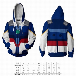 Gundam hooded zipper sweater c...