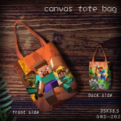 GWD262-Minecraft Canvas tote b...