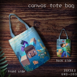 GWD263-Minecraft Canvas tote b...