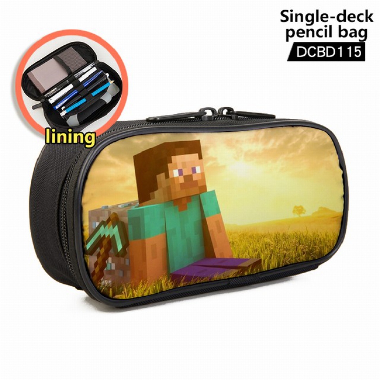 Minecraft Game single layer waterproof pen case 25X7X12CM -DCBD115