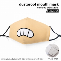 Emoji color dust masks opening...