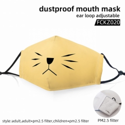 Emoji color dust masks opening...