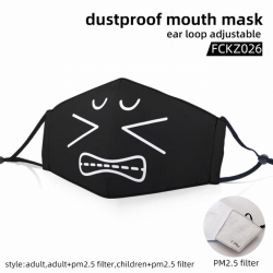 Emoji color dust masks opening...