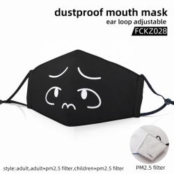 Emoji color dust masks opening...