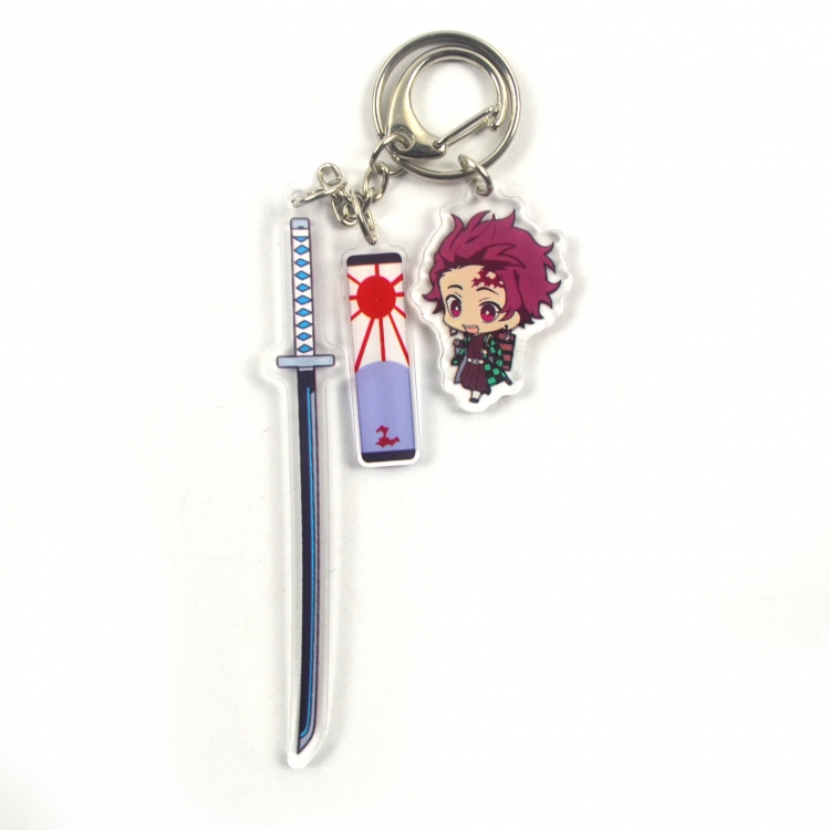 Demon Slayer Kimets keychain pendant ornament 4.6x10CM price for 2 pcs