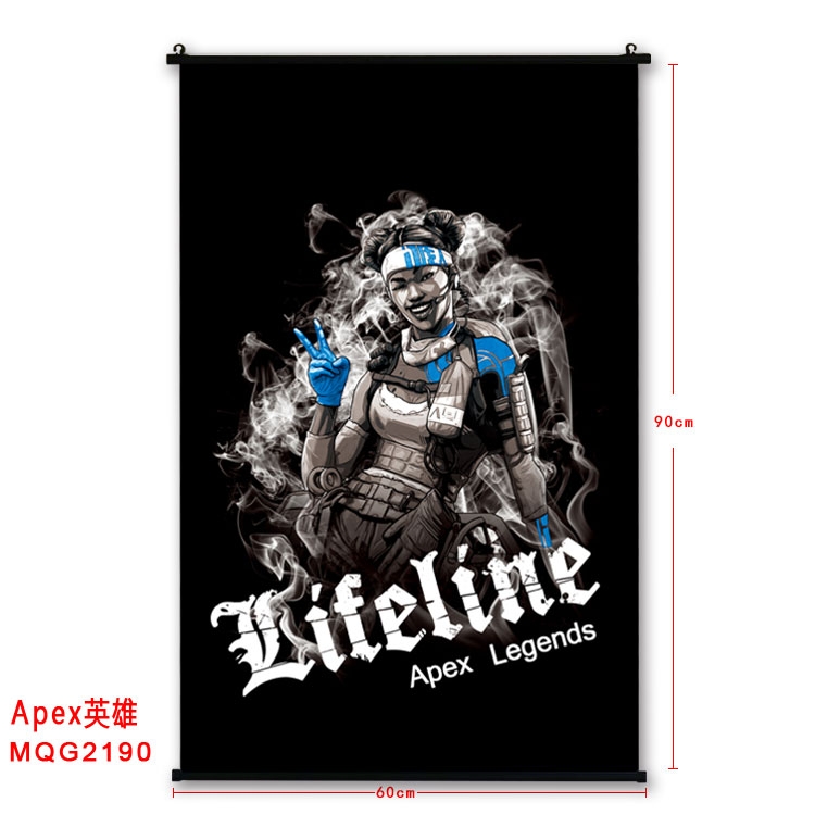 Apex Legends BLACK plastic pole cloth painting Wall Scroll  MQG2190