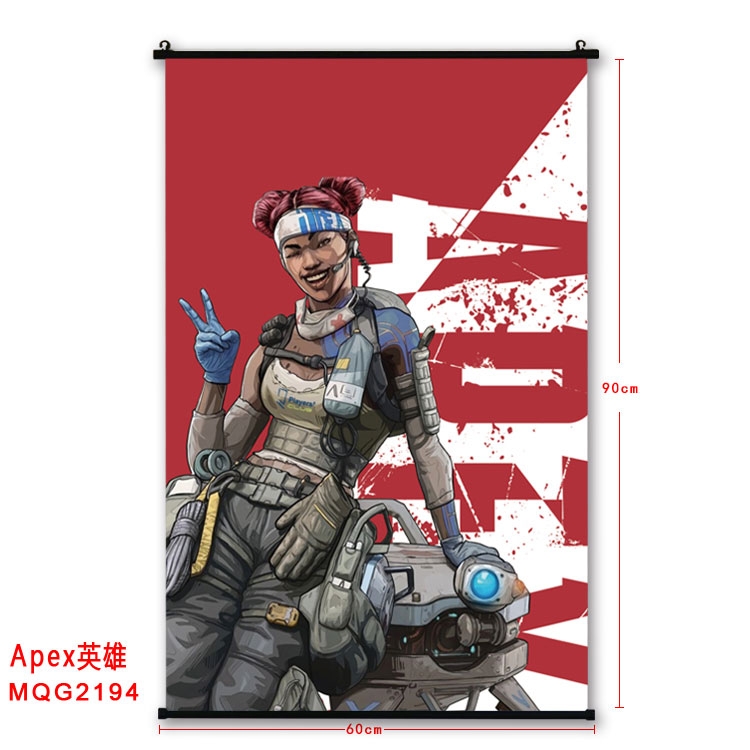 Apex Legends BLACK plastic pole cloth painting Wall Scroll  MQG2194