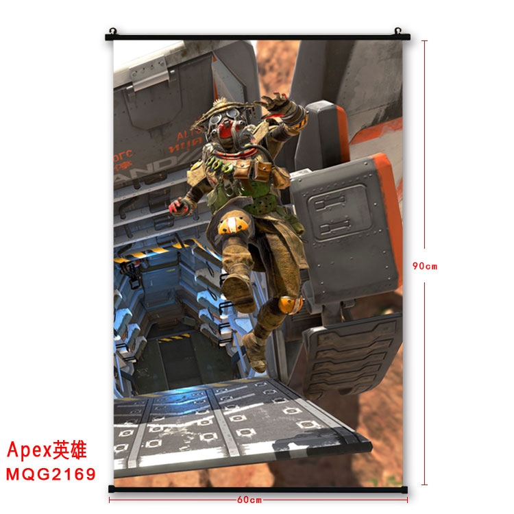 Apex Legends BLACK plastic pole cloth painting Wall Scroll  MQG2169