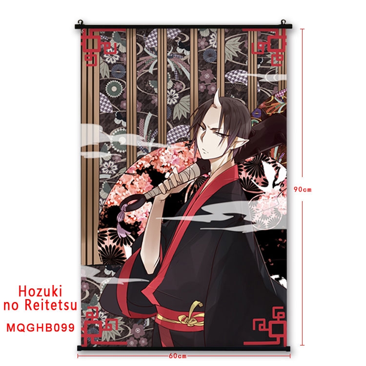 Hoozuki no Reitetsu Anime plastic pole cloth painting Wall Scroll 60X90CM  MQGHB099