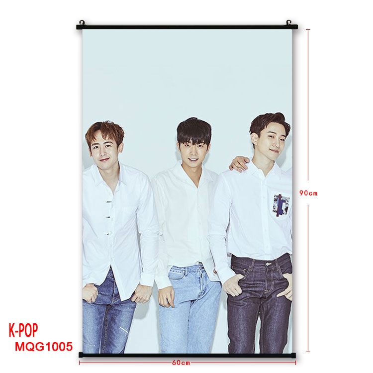 K-POP Anime plastic pole cloth painting Wall Scroll 60X90CM MQG1005