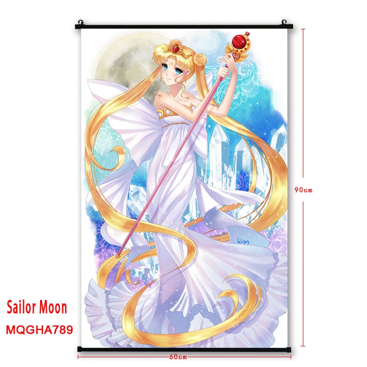 Sailormoon Anime plastic pole cloth painting Wall Scroll 60X90CM MQGHA789