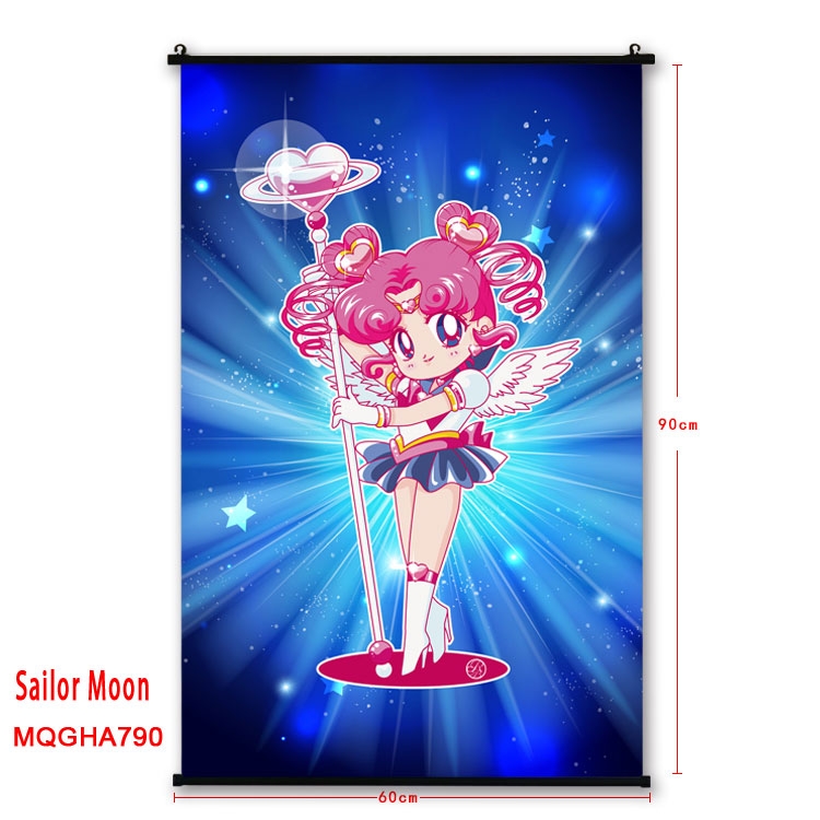 Sailormoon Anime plastic pole cloth painting Wall Scroll 60X90CM MQGHA790