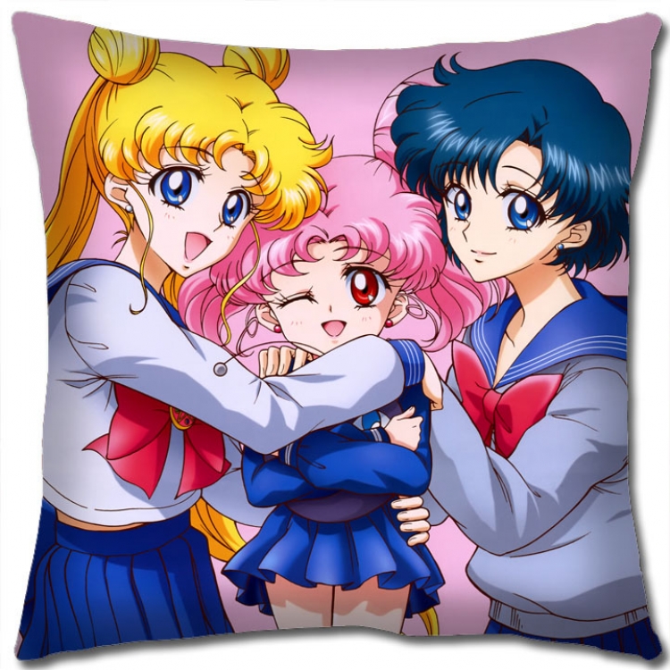 sailormoon Anime square full-color pillow cushion 45X45CM NO FILLING  M2-40