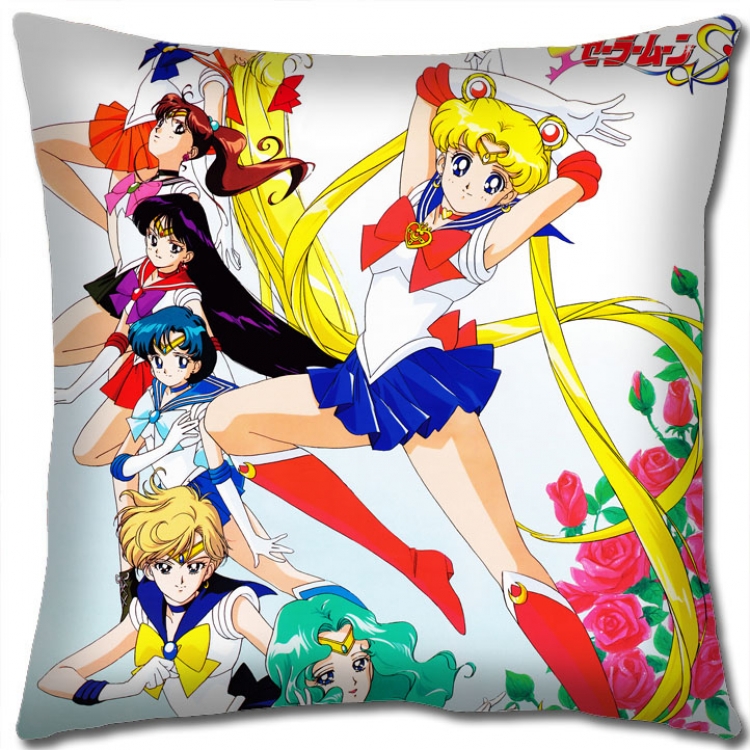 sailormoon Anime square full-color pillow cushion 45X45CM NO FILLING   M2-25