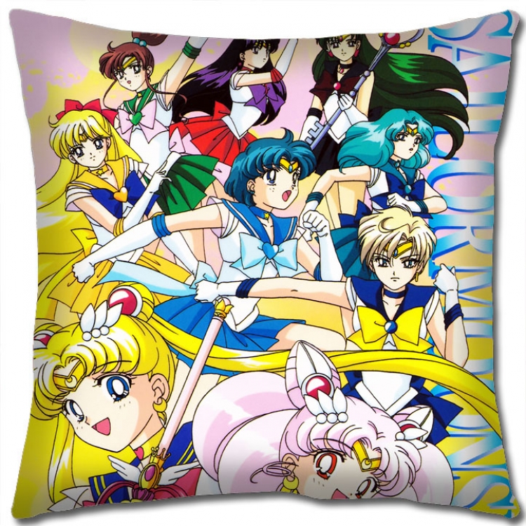 sailormoon Anime square full-color pillow cushion 45X45CM NO FILLING   M2-32