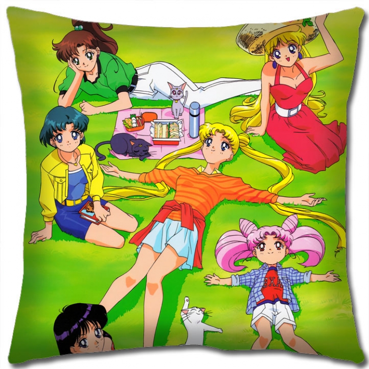 Sailormoon Anime square full-color pillow cushion 45X45CM NO FILLING M2-76