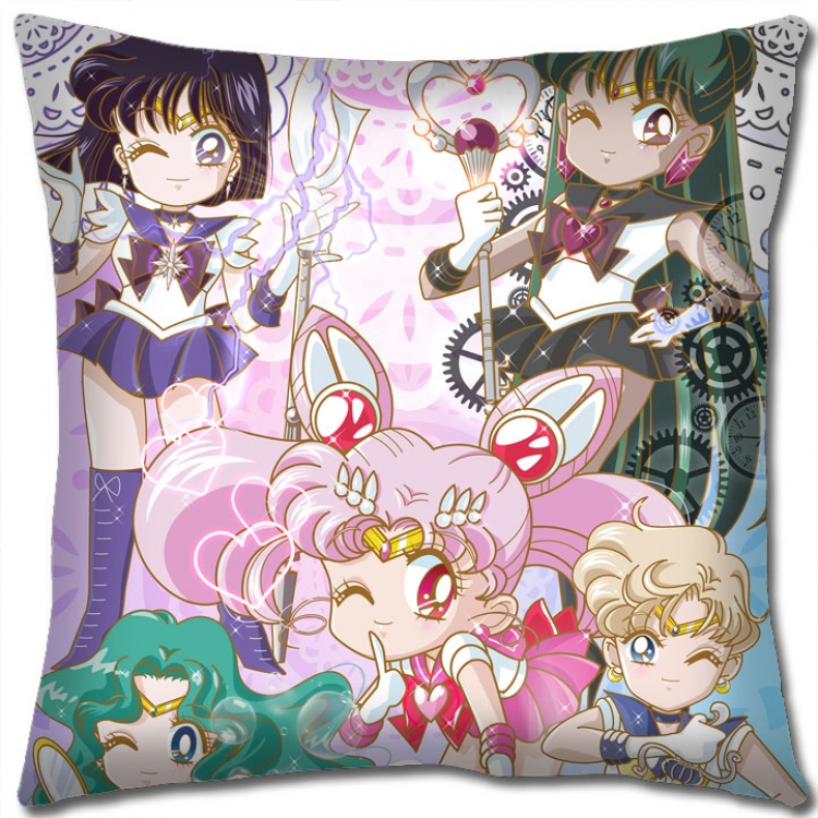 sailormoon Anime square full-color pillow cushion 45X45CM NO FILLING  M2-108