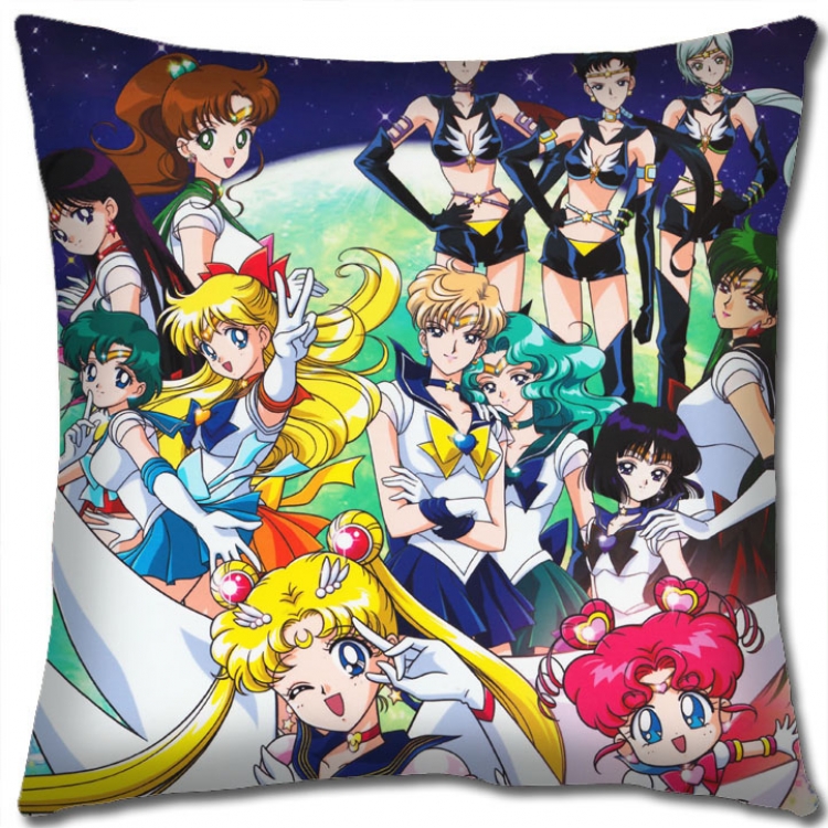 sailormoon Anime square full-color pillow cushion 45X45CM NO FILLING  M2-114