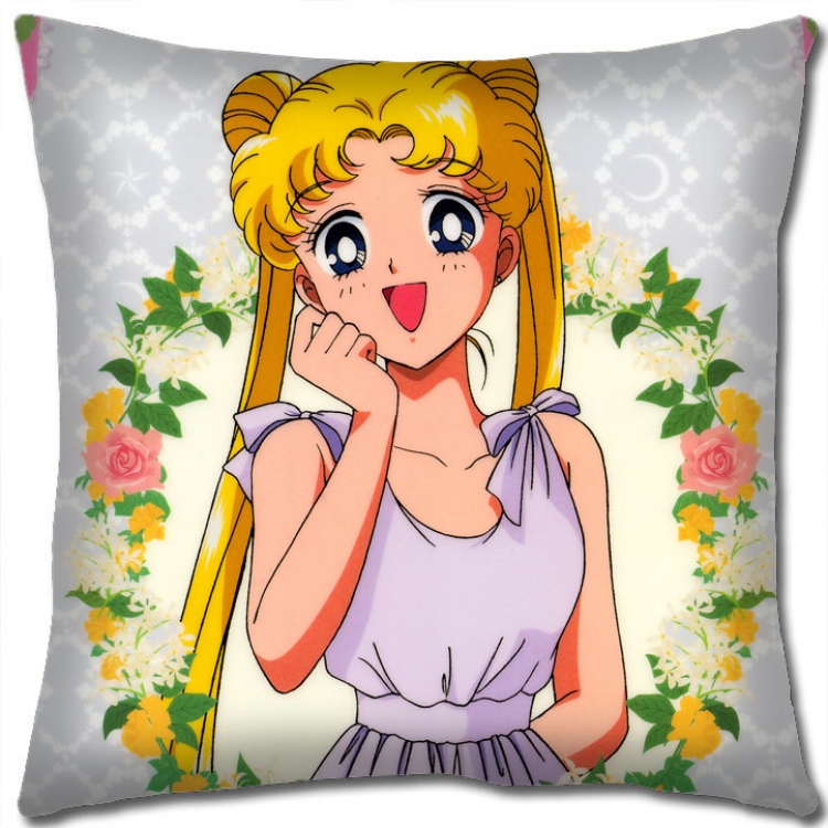 sailormoon Anime square full-color pillow cushion 45X45CM NO FILLING  M2-181