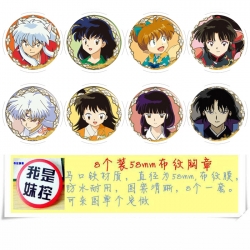 Inuyasha Anime round Badge clo...