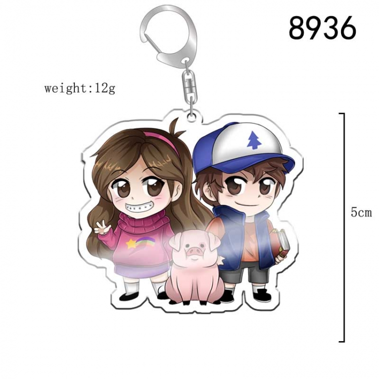 Gravity Falls Anime acrylic Key Chain  price for 5 pcs 8936