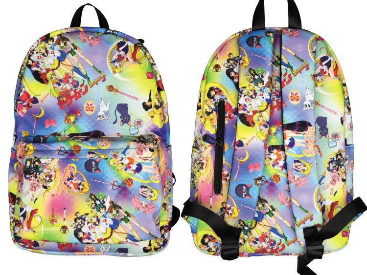 sailormoon Animation surrounding printed student backpack