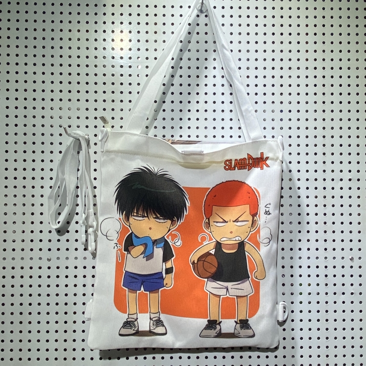 Slam Dunk Double-sided color picture canvas shoulder bag storage bag 33X32cm