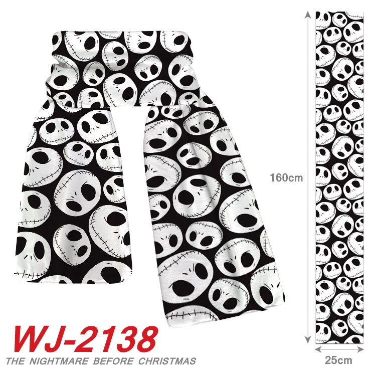 The Nightmare Before Christmas Anime plush impression scarf WJ-2138