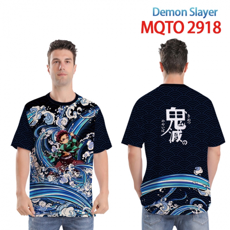 Demon Slayer Kimets Full color printed short sleeve T-shirt from XXS to 4XL MQTO-2918