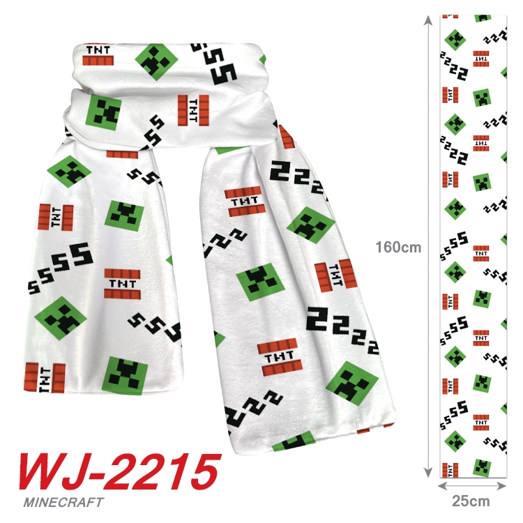 Minecraft Anime Plush Impression Scarf  WJ-2215