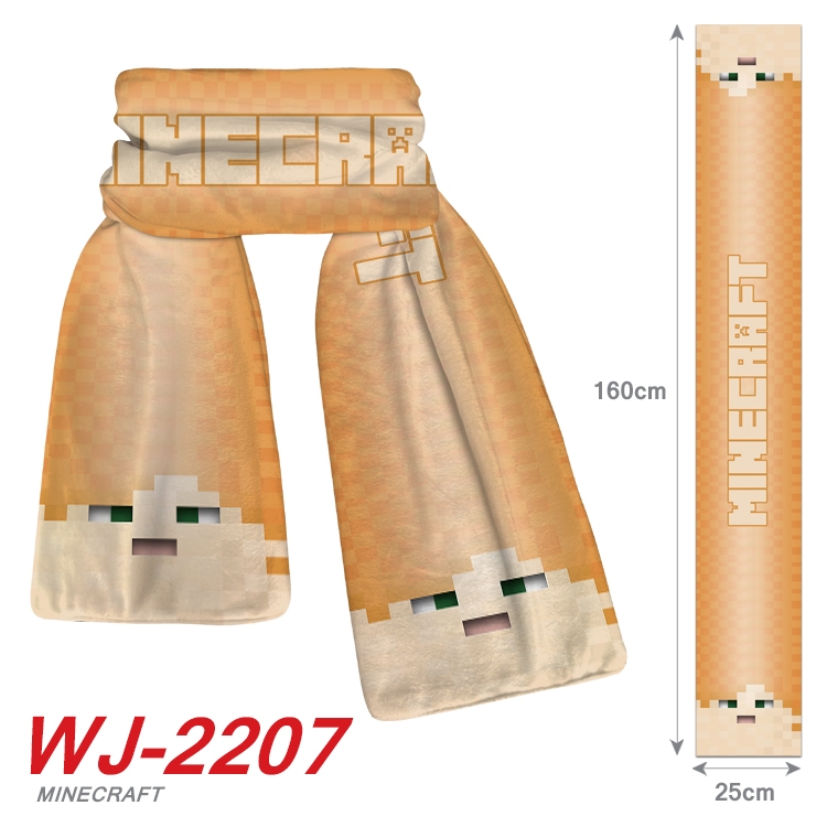 Minecraft Anime Plush Impression Scarf  WJ-2207