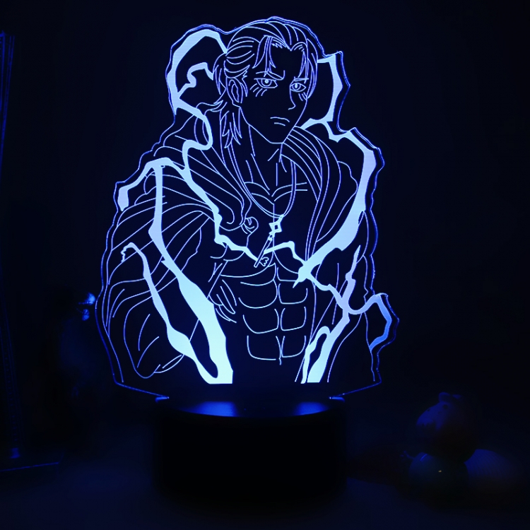 Shingeki no Kyojin 3D night light USB touch switch colorful acrylic table lamp BLACK BASE 