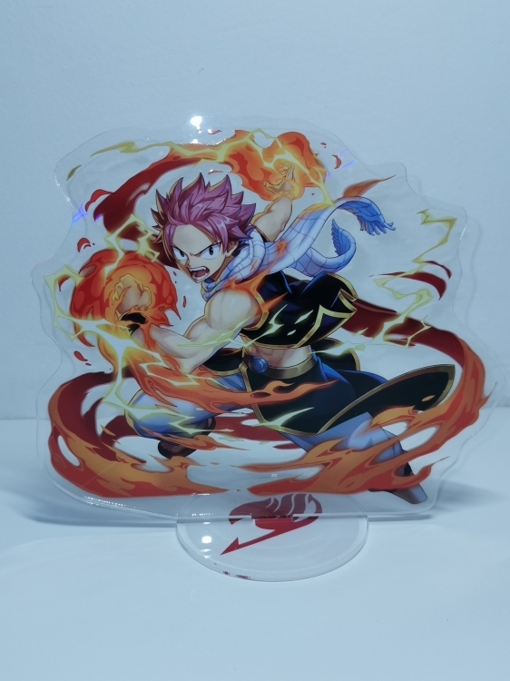 Fairy tail Anime Laser Acrylic Humanoid  keychain Standing Plates