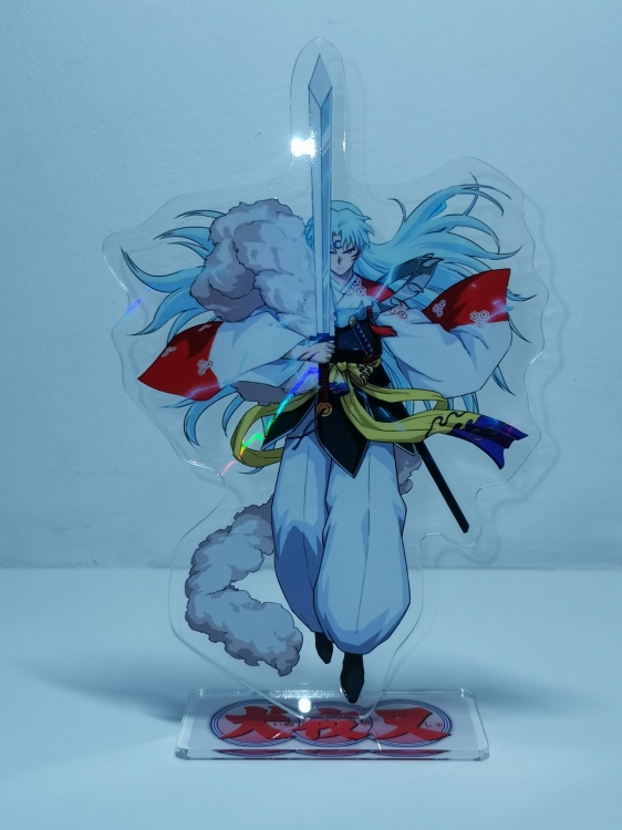 Inuyasha Anime Laser Acrylic Humanoid  keychain Standing Plates