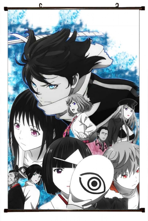 Noragami Anime black Plastic rod Cloth painting Wall Scroll 60X90CM  Y4-25