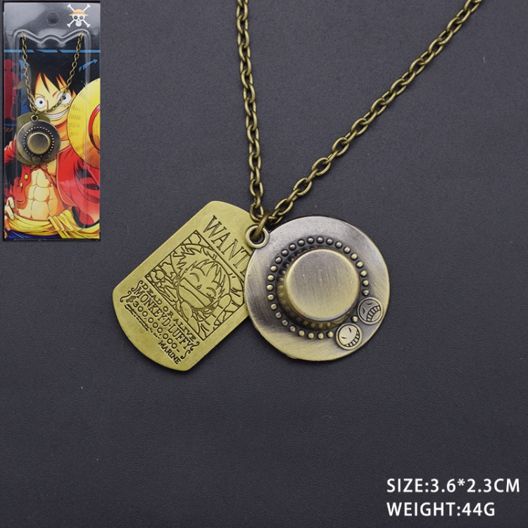 One Piece Anime cartoon metal necklace pendant