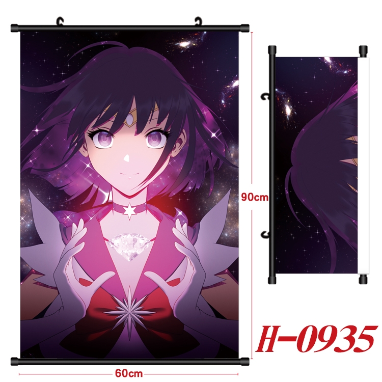 sailormoon  Anime Black Plastic Rod Canvas Painting 60X90CM  H0935